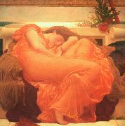 Lord Frederic Leighton Flaming June Spain oil painting reproduction